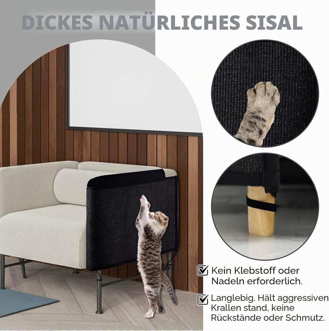 NATUYA Kratzschutz Sofa Katze Möbelschoner von Katzen - Katzenmöbel Schutz,Kann entfernt Werden, ohn