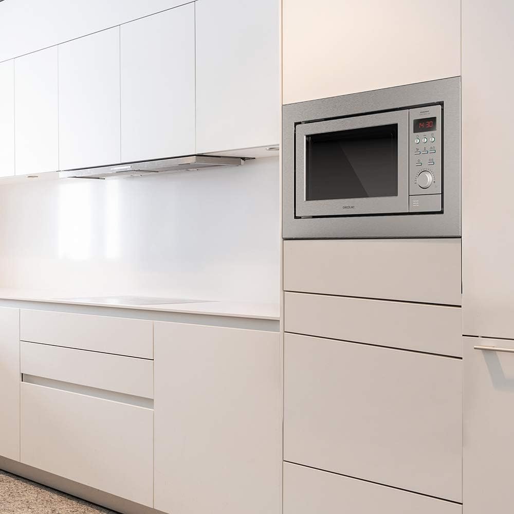 Cecotec Digitale und einbaubare Mikrowelle mit 25 Liter Fassungsvermögen GrandHeat 2500 Built-in Ste