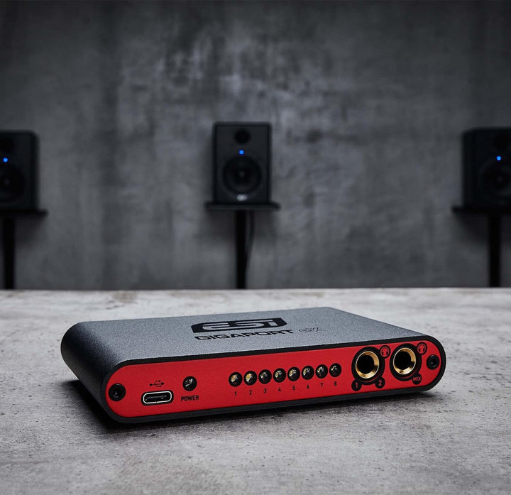 ESI GIGAPORT eX | Professionelles 24-bit / 192kHz USB-Audiointerface mit 8 analogen Ausgängen
