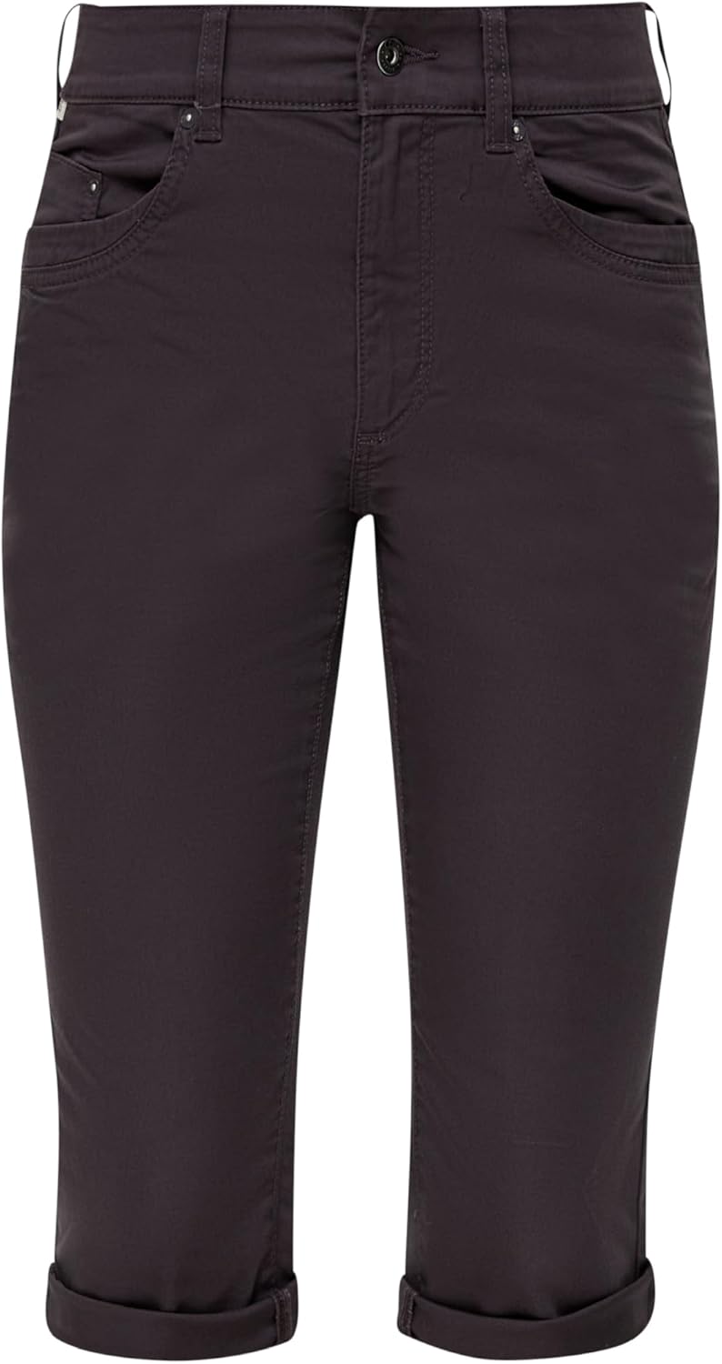 QS Slim: Capri aus Baumwollsatin 38 Grau, 38 Grau