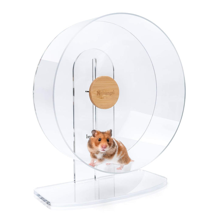 Niteangel Laufrad für Hamster, leise, drehende Acryl-Hamsterlaufräder für Hamster, Rennmäuse, Mäuse,