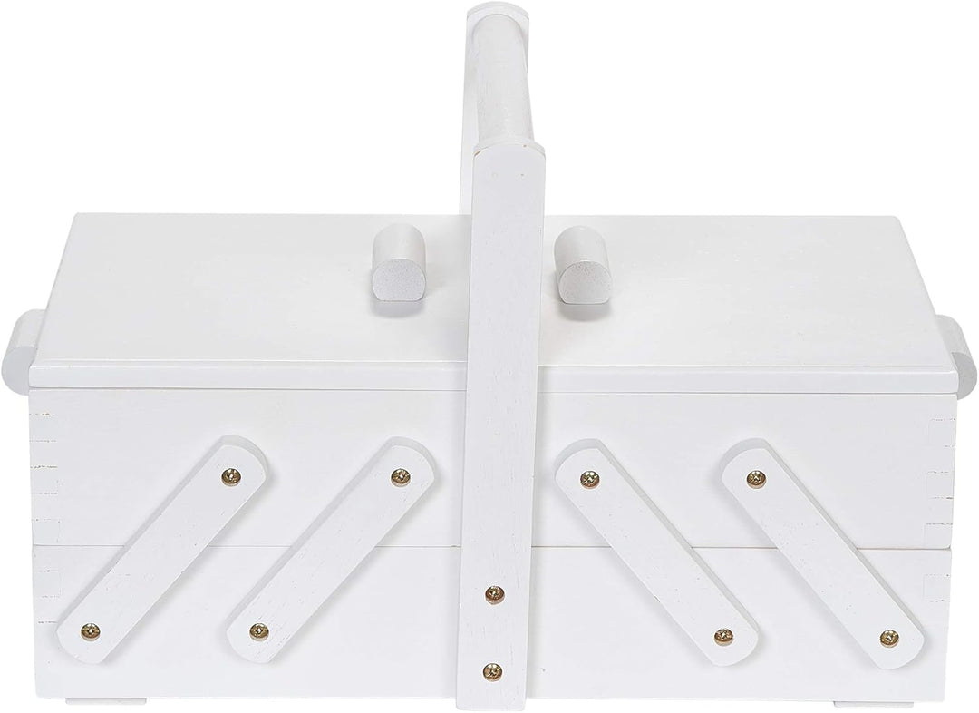 Prym 612579 Nähkasten/Nähkästchen Holz S, weiss