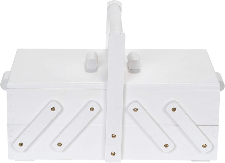 Prym 612579 Nähkasten/Nähkästchen Holz S, weiss