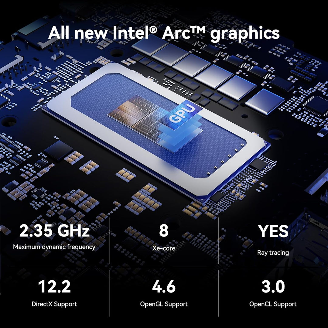 GEEKOM AI Mini PC GT1 Mega - Intel Core U9 185H,16 Kerne 22 Threads, Bis zu 5.1GHz, 2.5Gbps Dualer L
