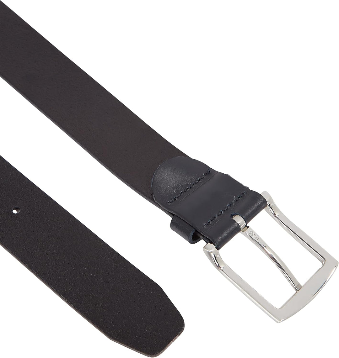 Tommy Hilfiger Herren Gürtel New Denton 3.5 Belt Ledergürtel, Blau (Midnight)
