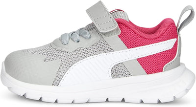 PUMA Unisex Baby Evolve Run Mesh Ac+ Inf Sneaker 21 EU Cool Light Gray Puma White Glowing Pink, 21 E