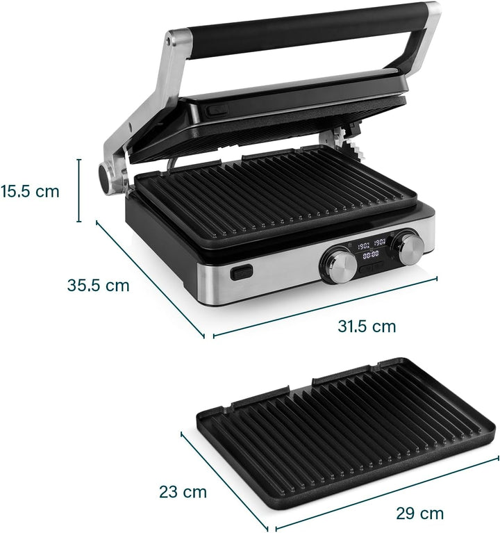 Princess 117310 Digital Grill Master Pro - Tischgrill - 2 einstellbare Thermostate - Digitales Bedie