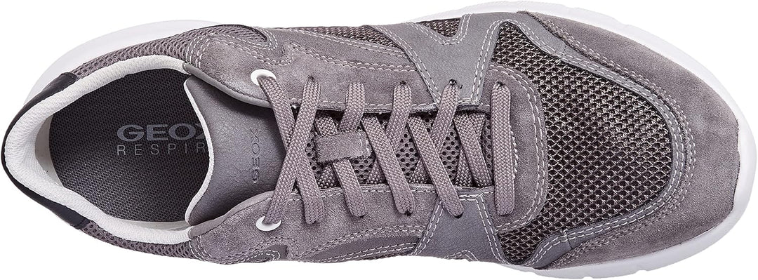 Geox Herren U Monreale B Sneakers 42 EU Grau, 42 EU Grau