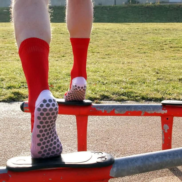 SHOESOXX Grip Sportsocken Funktionssocken L Rot, L Rot