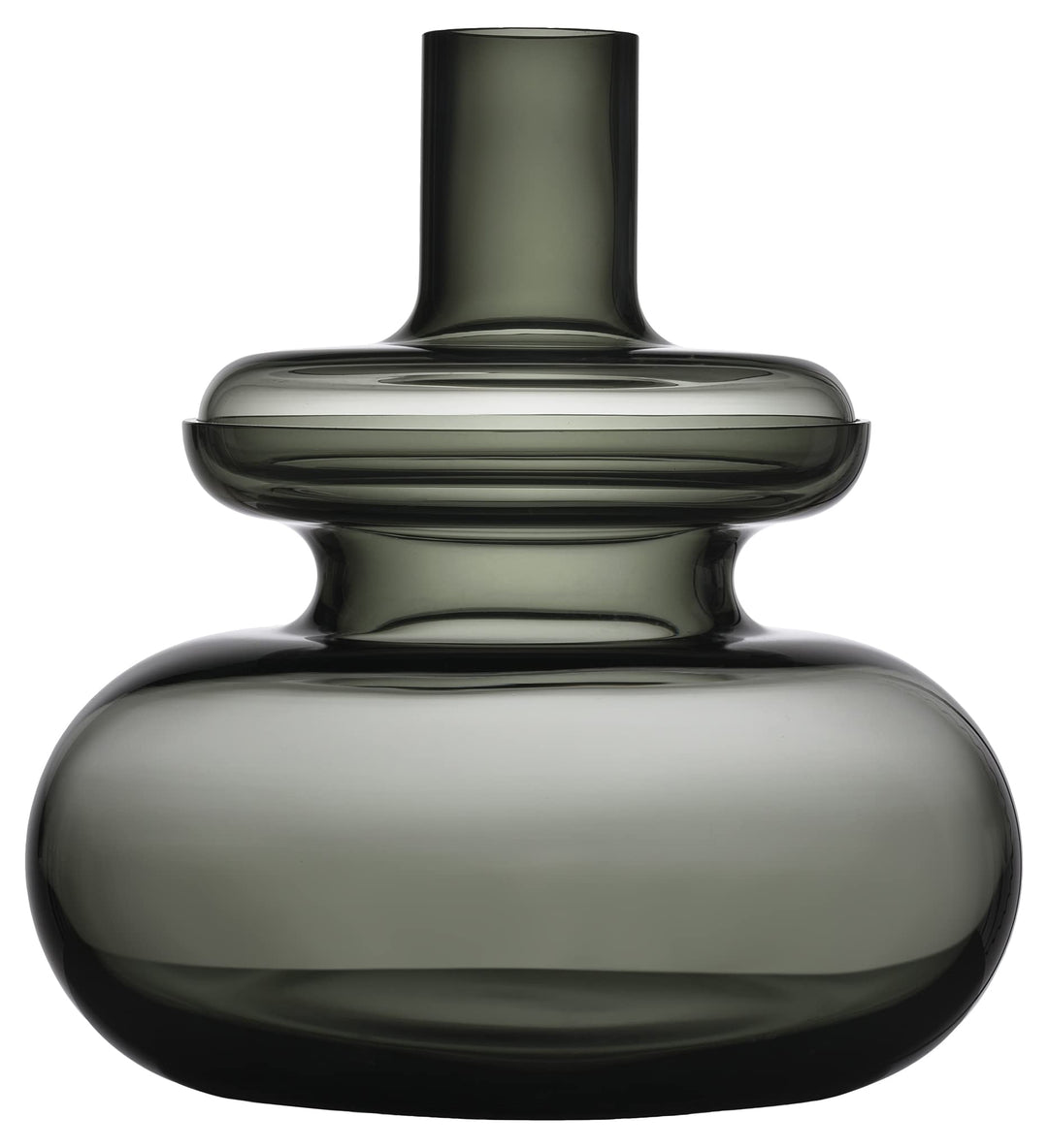 Zone Inu Vase, Durchm. 31,7 cm, Höhe 33 cm, Smoked Grey 33 cm Smoked Grey, 33 cm Smoked Grey