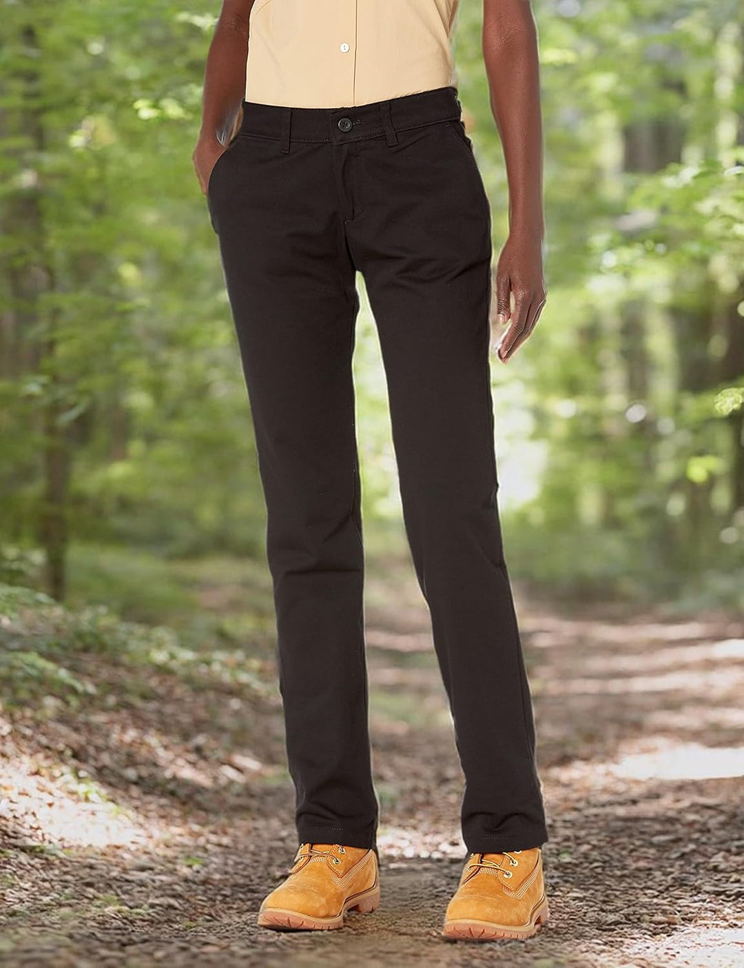Dickies Damen Straight Flex Twill Pant Khakis 42 Schwarz Abgespült, 42 Schwarz Abgespült