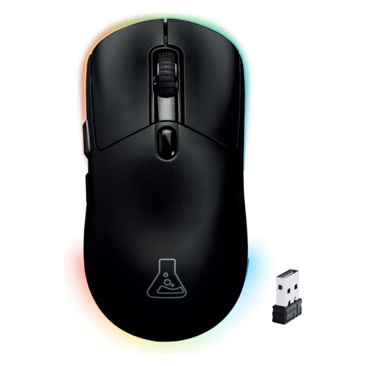 The G-Lab – Kult Titanium – Kabellose Gaming-Maus Bluetooth / 2.4 GHz/Kabel – Triple-Modus, 100h Akk