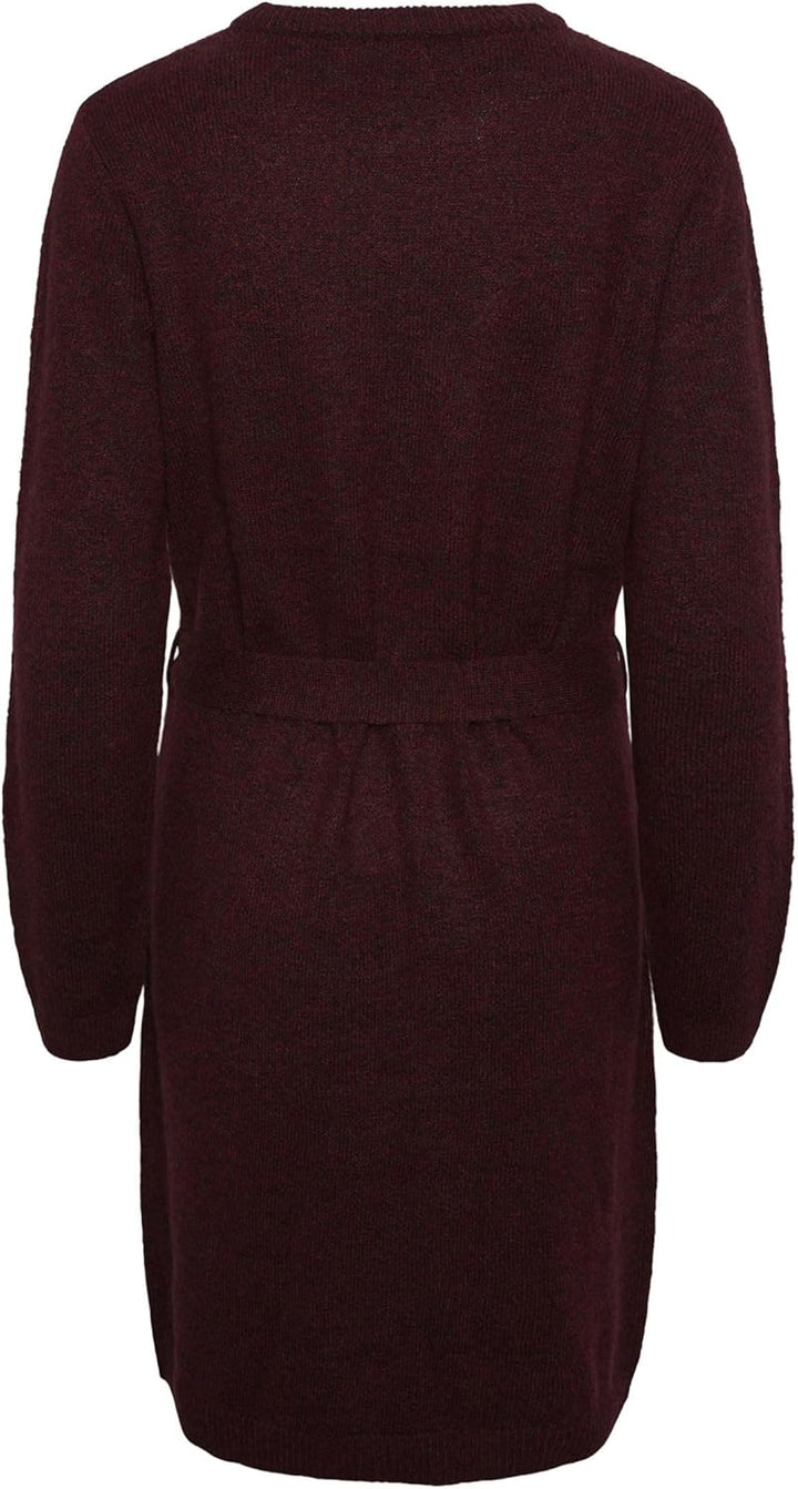 PIECES Female Strickkleid PCJULIANA XS Tawny Port, XS Tawny Port