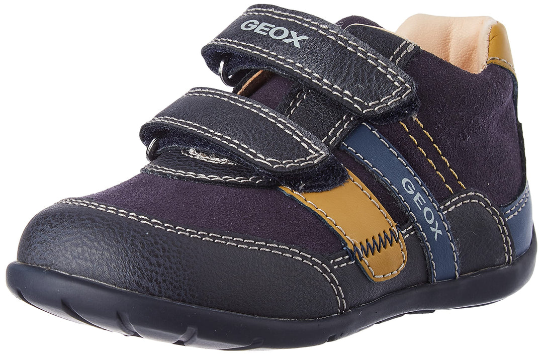 Geox Jungen B Elthan Boy A Erste Schritte 21 EU Navy Dk Yellow, 21 EU Navy Dk Yellow