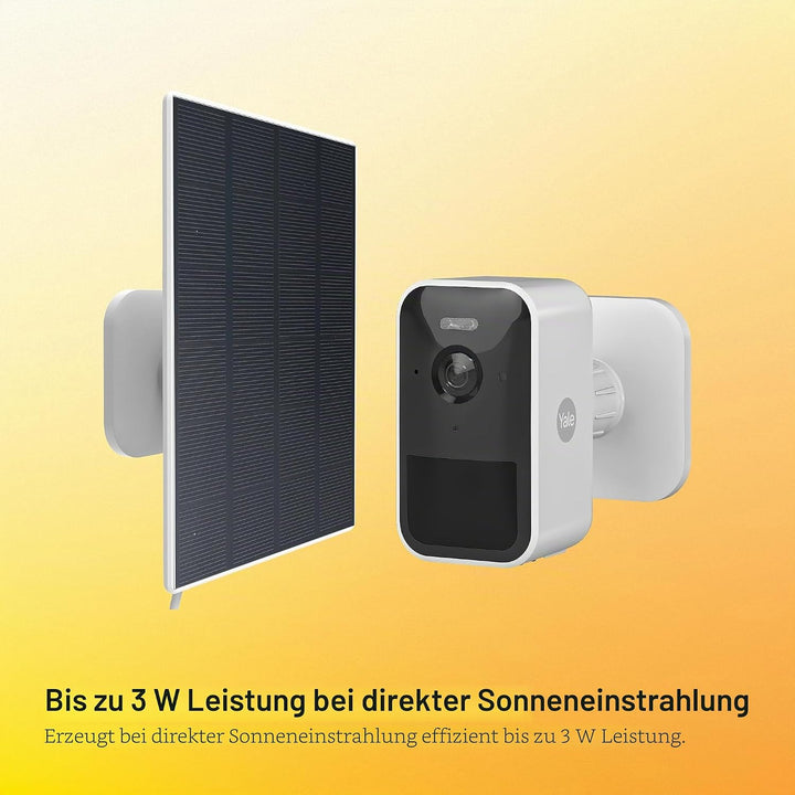 Yale - Solarladegerät - Verwendung im Freien - Bis zu 3 W Leistung bei direkter Sonneneinstrahlung -
