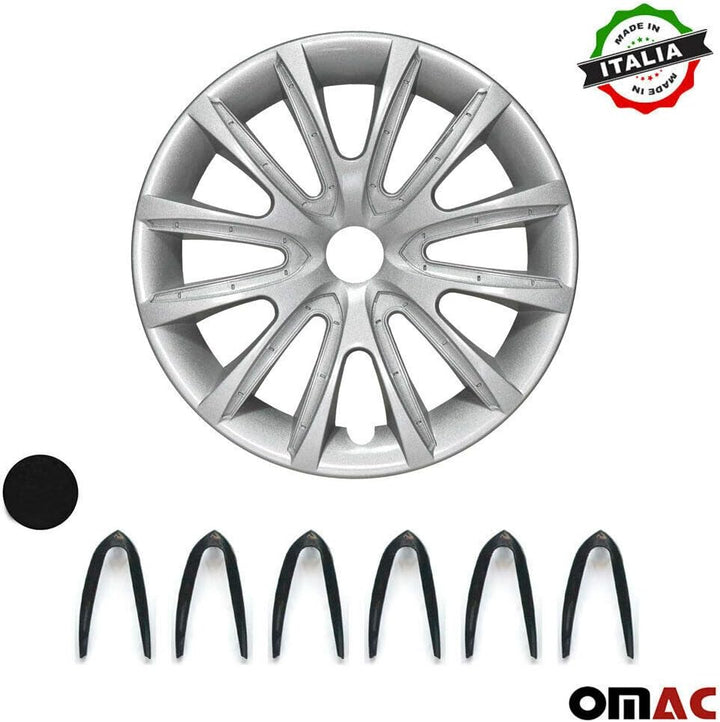 OMAC Radkappen Radblenden Radzierblenden Set 16" Zoll Kompatibel mit Auto KFZ PKW ABS | Radzierblend