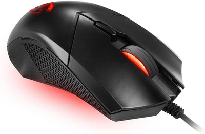 MSI Clutch GM08 Optische Gaming-Maus, 4200 DPI, kabelgebunden, mit roter LED