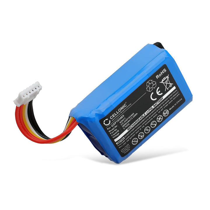 CELLONIC 1x Akku für Lautsprecher Kompatibel mit JBL Link 10, GSP103465 - (3600mAh, 3.7V)