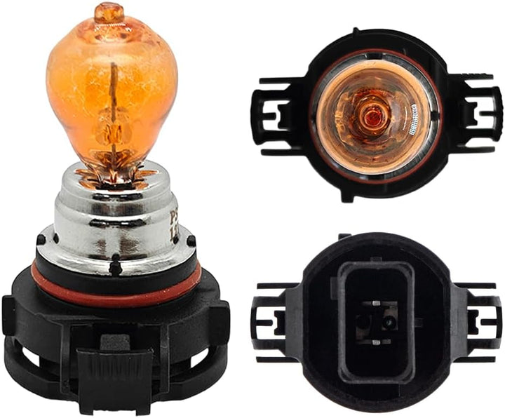 SOFOC PSY24W Birne 12V Blinker Vorne Amber Gelb Nebelscheinwerfer Ersatz Halogenbirne 24W 2Stk Gelb