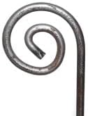 Hirsch Terracotta 6 x Rankstab aus Metall Höhe 116 cm Pflanzstab Staudenhalter Pflanzstütze Rankhilf