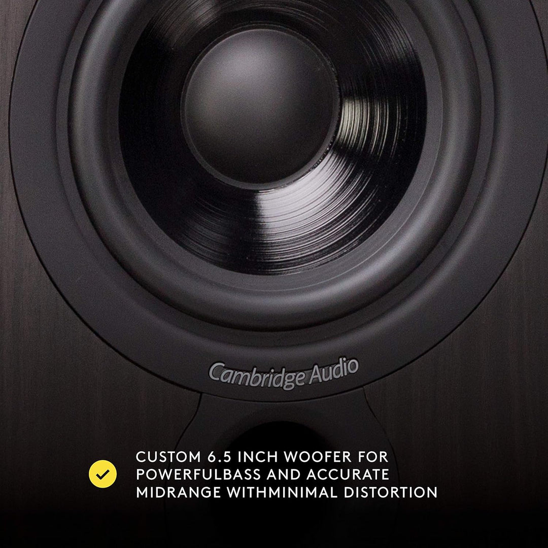 Cambridge Audio SX-60, Einsteiger-Bücherregal-Lautsprecher pro Paar (Schwarz)