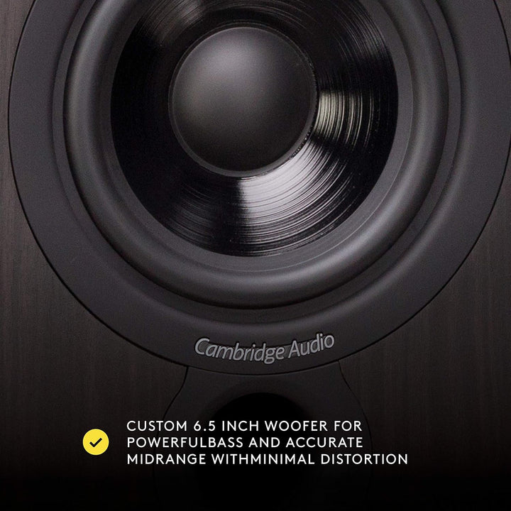 Cambridge Audio SX-60, Einsteiger-Bücherregal-Lautsprecher pro Paar (Schwarz)