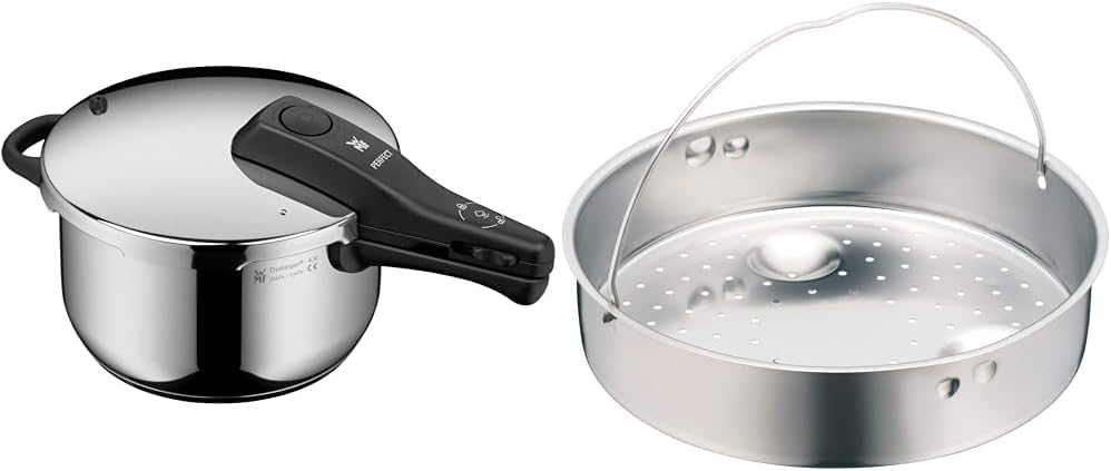 WMF Perfect Schnellkochtopf Induktion 4,5l, Dampfkochtopf & Schnellkochtopf-Zubehör, Dampfer-Einsatz