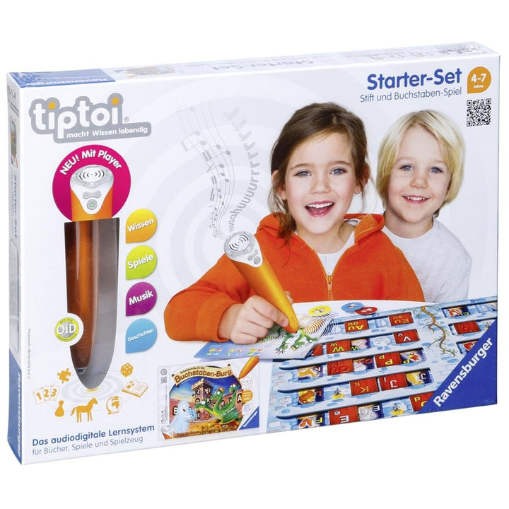 Ravensburger 00505 - Tiptoi Starter-Set mit Stift und Spiel Schatzsuche in der Buchstabenburg, Schat