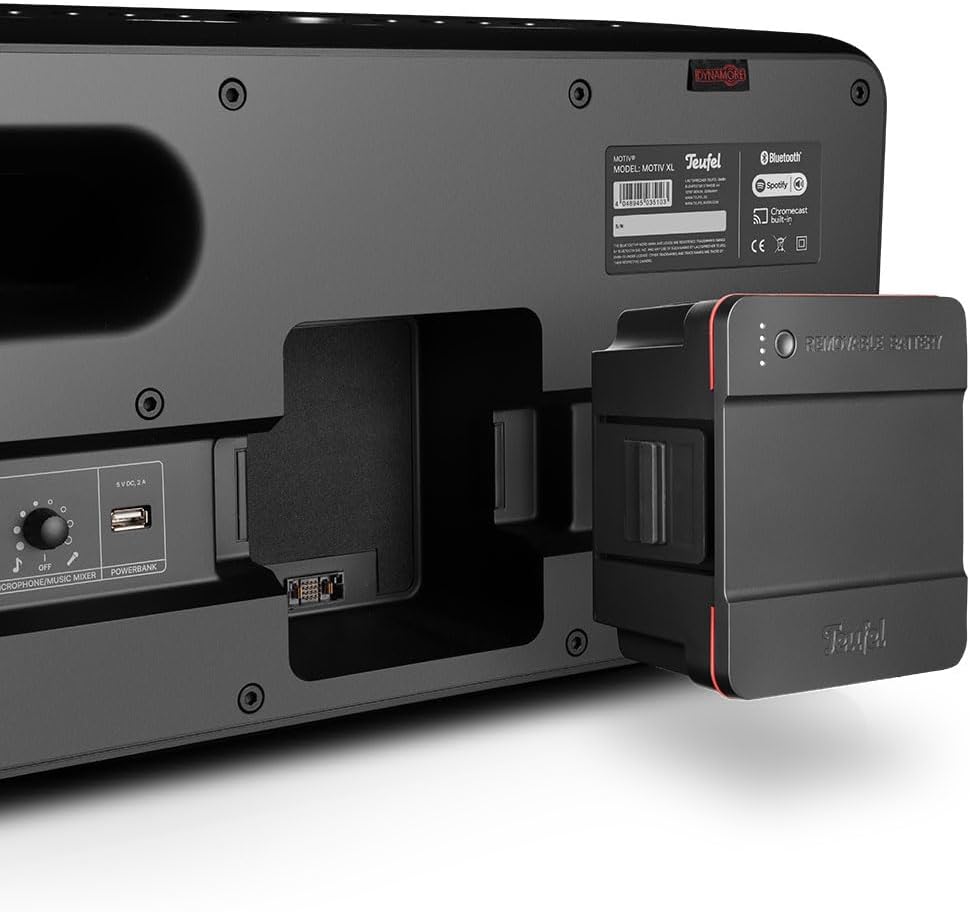 Teufel Motiv® XL HiFi Smart Speaker mit WLAN 210 Watt Kraftvoller Multiroom Schwarz, Schwarz