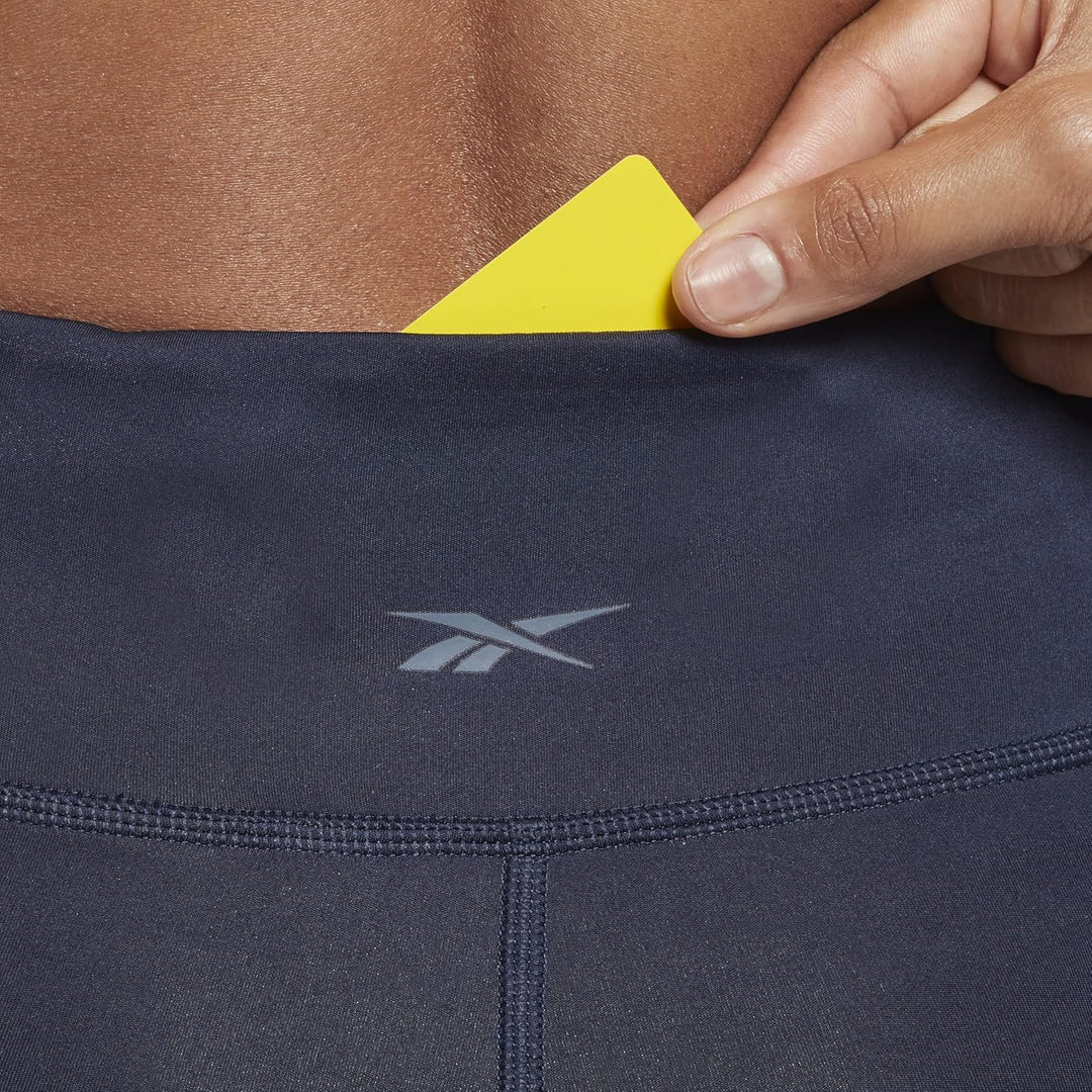 Reebok Damen Identitäts-Logo Leggings XXS Petite Vector Navy, XXS Petite Vector Navy