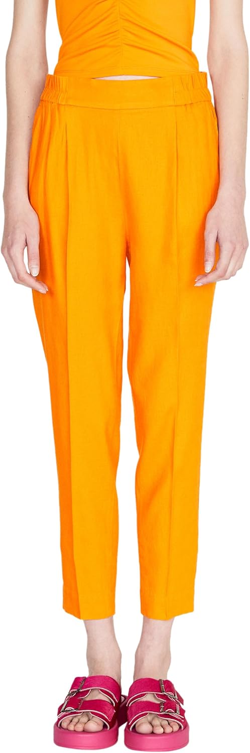 Sisley Womens Trousers 484QLF00S Pants, Orange 3Z9, 42