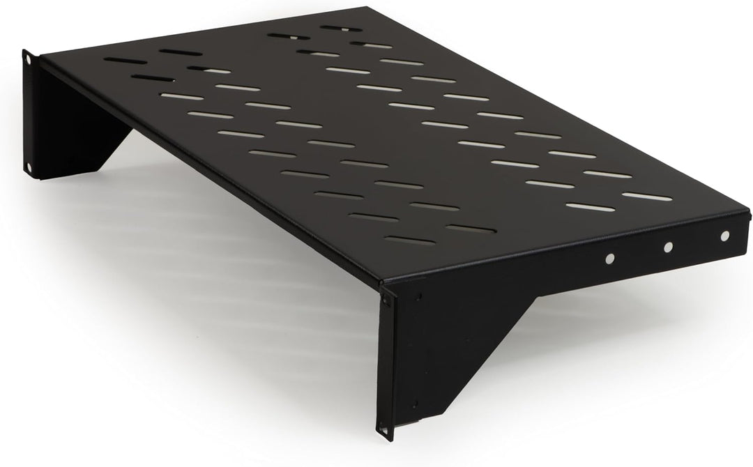 LINK Regal für Schrank 19 Zoll, 2 Einheiten Tiefe 250 mm (Universal) Farbe Schwarz