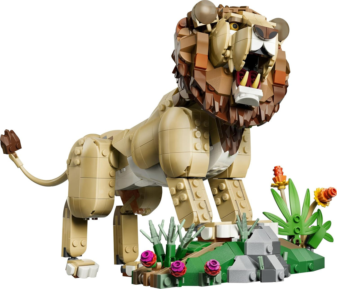 LEGO Creator 3-in-1-Set Wilde Tiere: Majestätischer Löwe - Bauset für Kinder ab 9 Jahren - Löwe, Löw