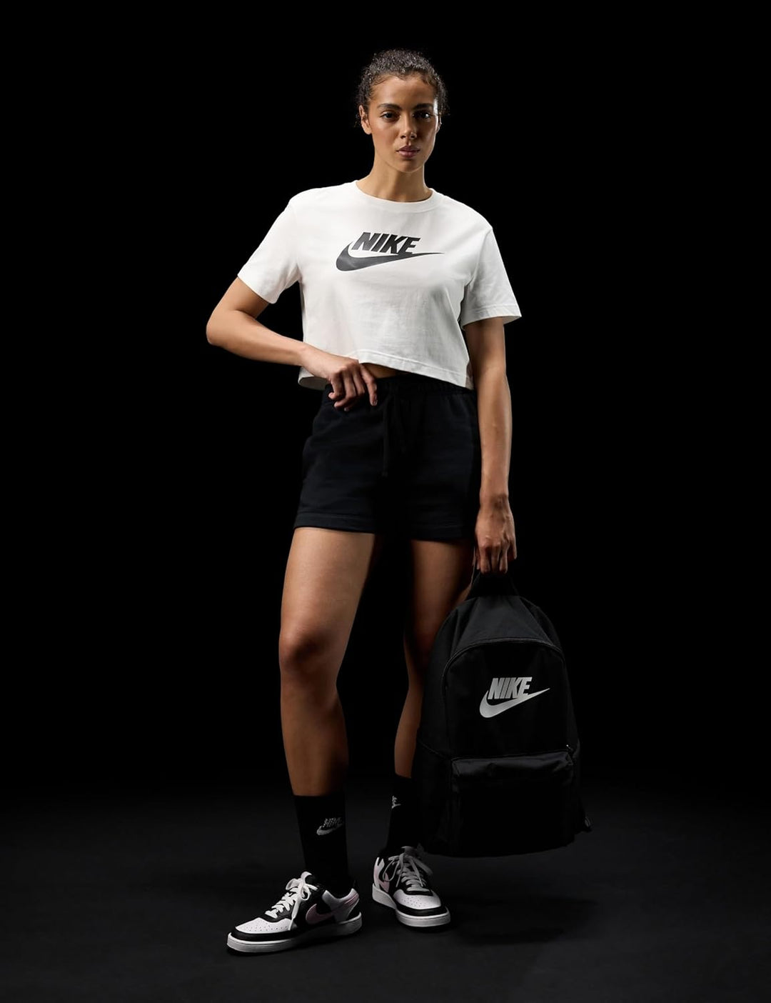 Nike Heritage Rucksack (25 l), DC4244 Black/Black/White Einheitsgrösse, Black/Black/White Einheitsgr