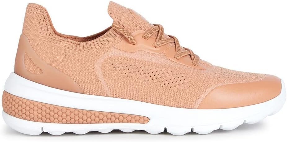 Geox Damen D Spherica Actif Sneaker 35 EU Peach, 35 EU Peach