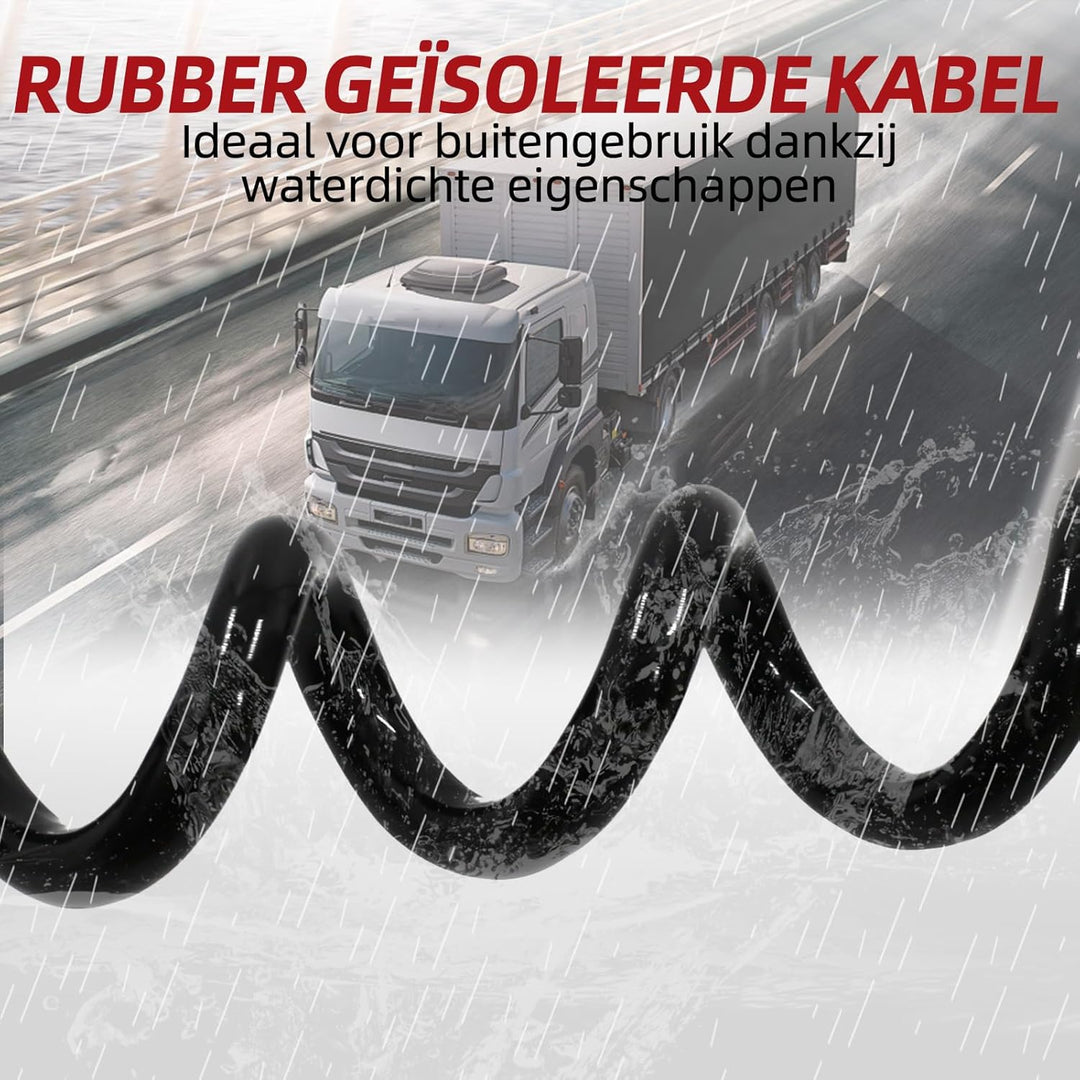 Elektrowendel Adapter 24V 15-polig auf 2X 7-polig Spiralkabel für LKW Anhänger Zugmaschine Trailer K