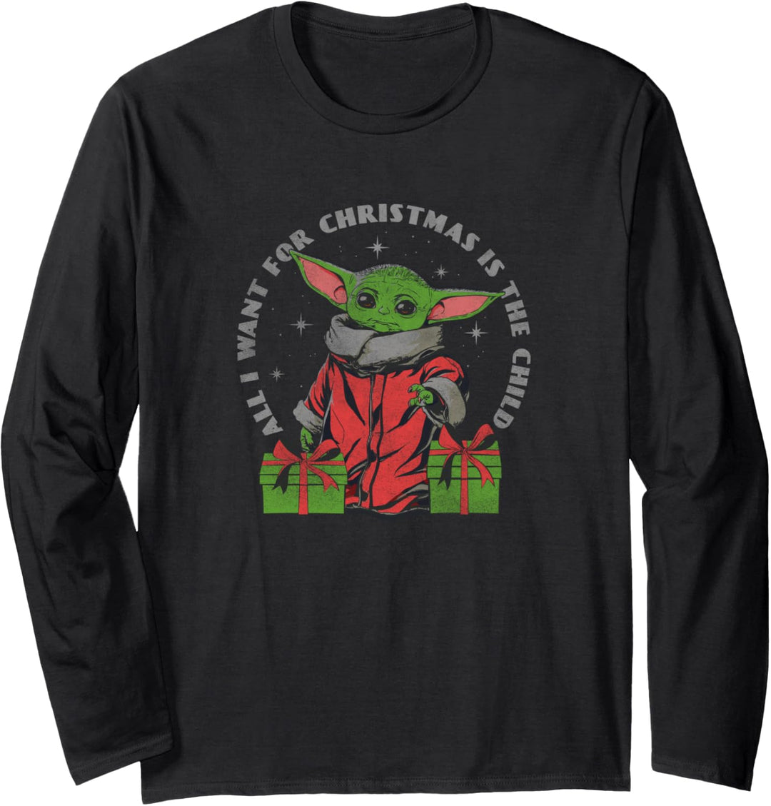 Star Wars: The Mandalorian The Child Is All I Want Christmas Langarmshirt