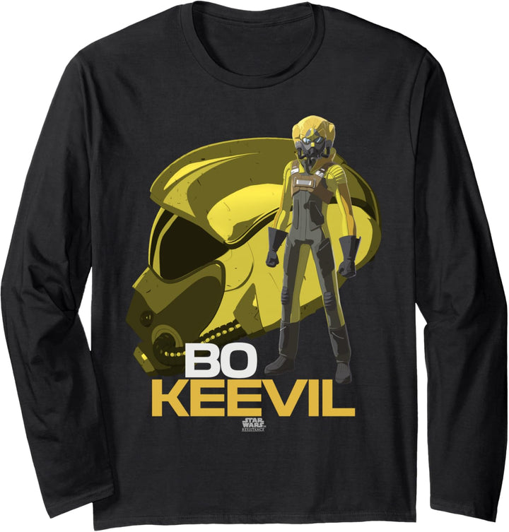 Star Wars Resistance Bo Keevil Helmet Poster Langarmshirt