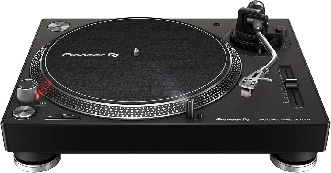 Pioneer DJ PLX-500-K DJ-Plattenspieler mit Direktantrieb, schwarz Black Single, Black Single