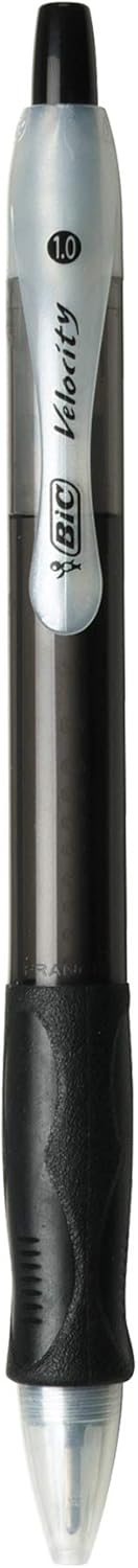 BIC - Velocity Ballpoint Retractable Pen, Black Ink, Medium, Dozen VLG11-BK (DMi DZ by BIC