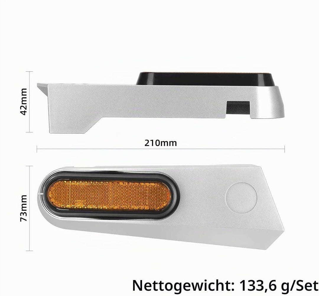 Reflektierende Seitliche Abdeckung mit Schrauben für Xiaomi 5/5Pro/5Max/5Plus Elektroroller Gelb Ref