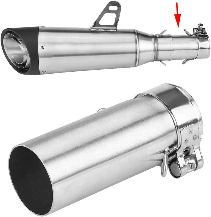 Auspuff Mittelrohr 51mm Motorrad Mittleres Auspuffrohr Adapter Stecker Slip On für YZF-R6 2006-2014