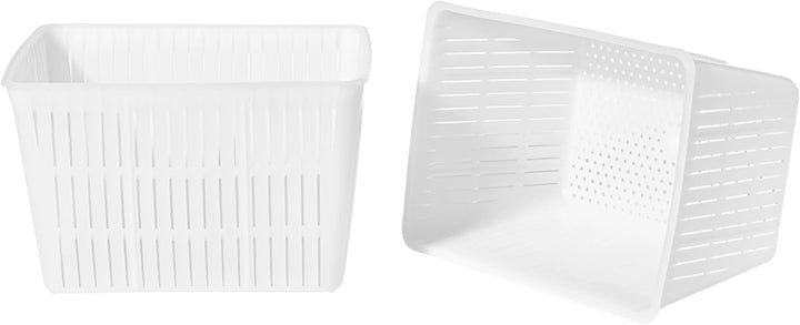 AlcoFermBrew 5 x Käseform 16x12x11cm - 1.5kg – Käseformen | Korb | Käseherstellung | Lab
