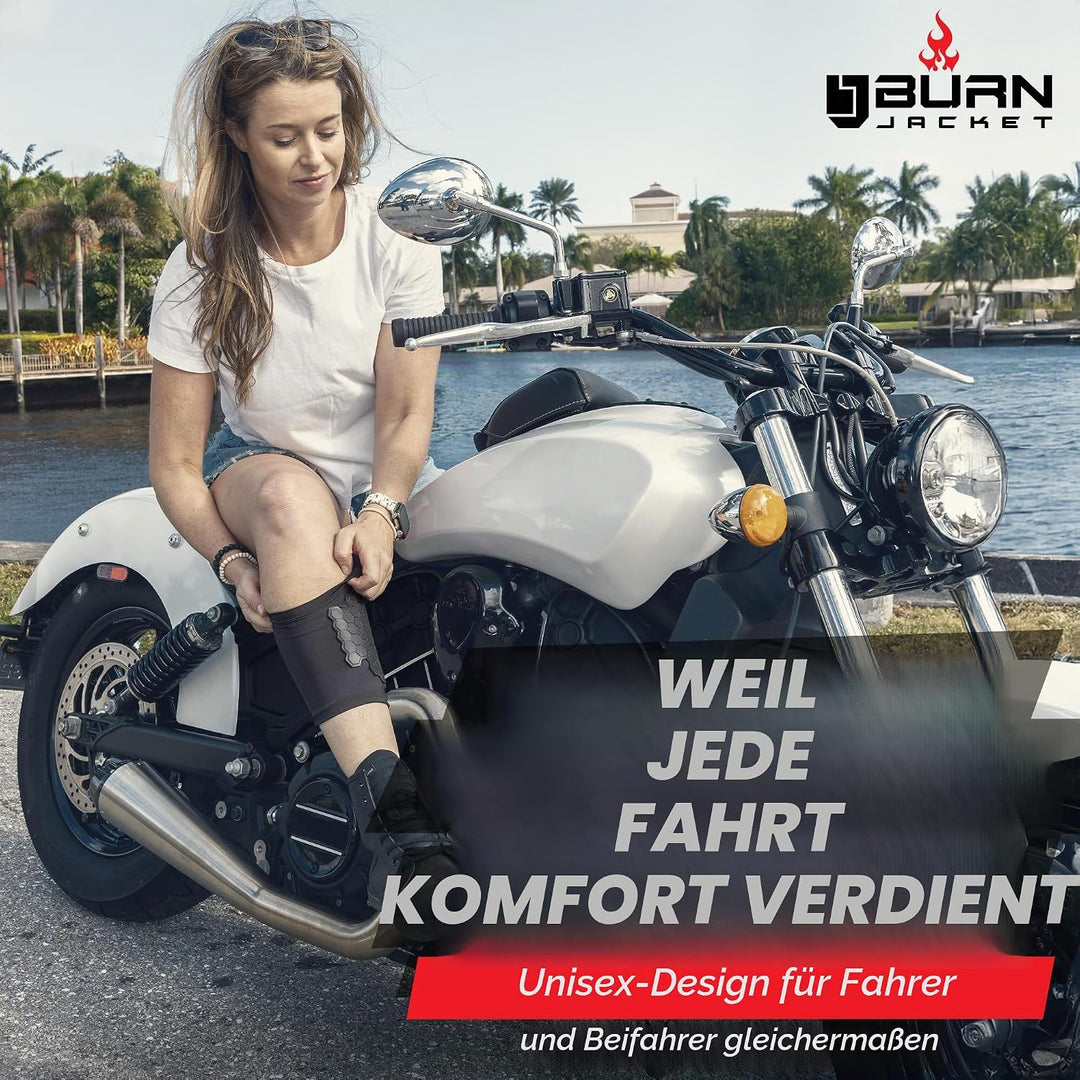 Burn Jacket Motorrad Auspuffrohr Verbrennung Schutzhülle Beinschutz, Schwarz 12.5 - 16.5 inches, 12.