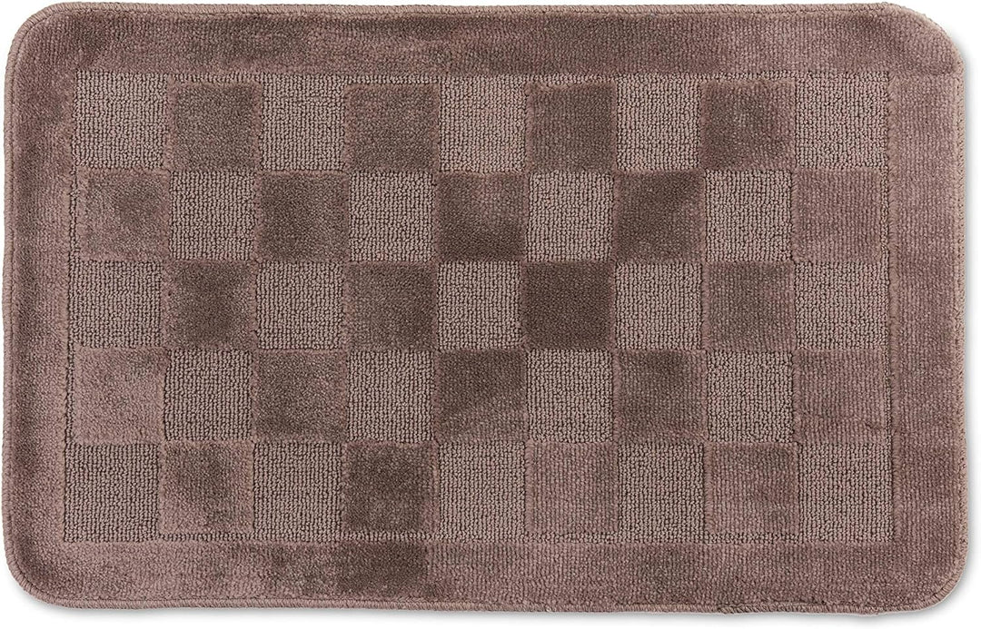 CosìCasa: Badezimmerteppich, 3-teilig, rutschfest, aus Mikrofaser, 50 x 80 cm + 45 x 50 cm (2 Stück)