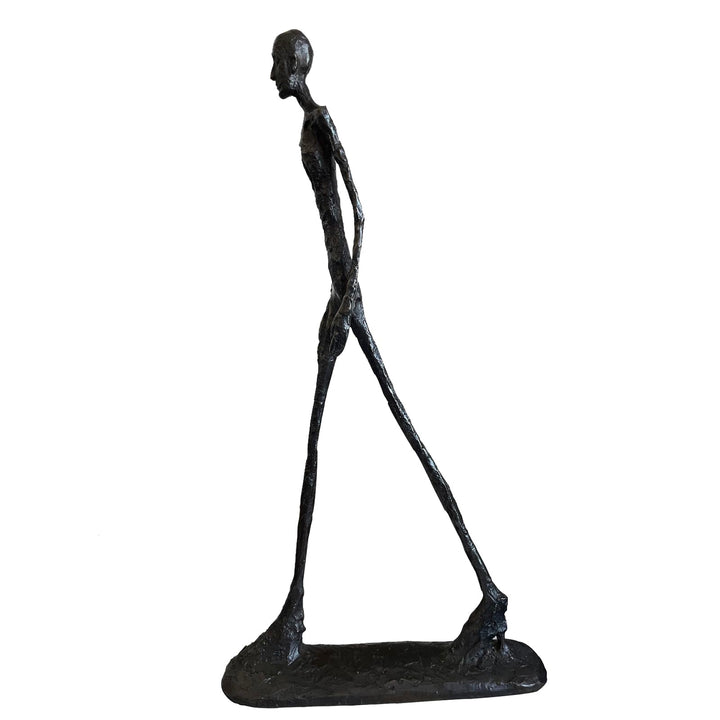 Giacometti Bronze Figur, Abstrakte Mann Skulptur, Elegante Bronze Skulpturen Deko Ornament,Braun,60C