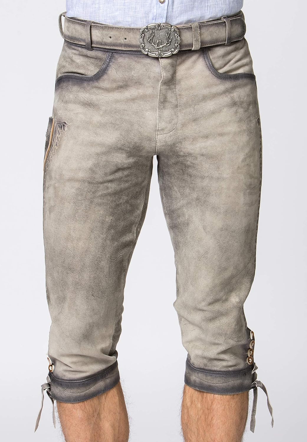 Stockerpoint Siggi2 Herren Trachtenlederhose 46 Rauch Geäscht, 46 Rauch Geäscht