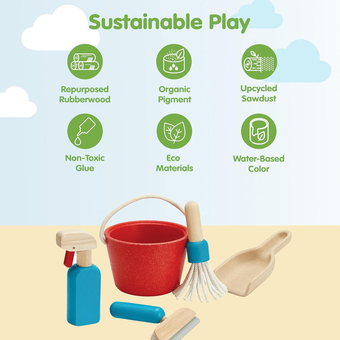 PLAN TOYS Cleaning Set - One Size