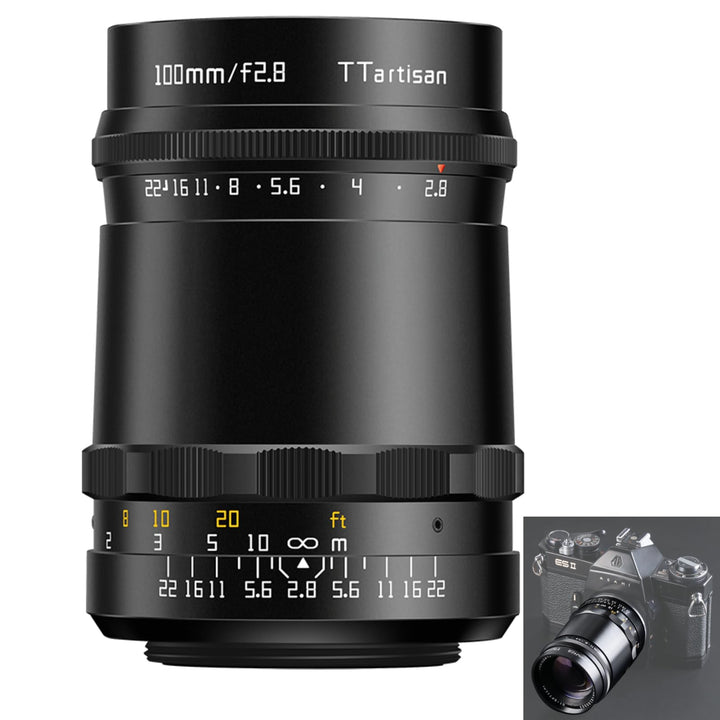 TTArtisan 100mm F2.8 M42-Objektiv Soap Bubble Bokeh-Objektiv, kompatibel mit M42-Mount-Kamera und An