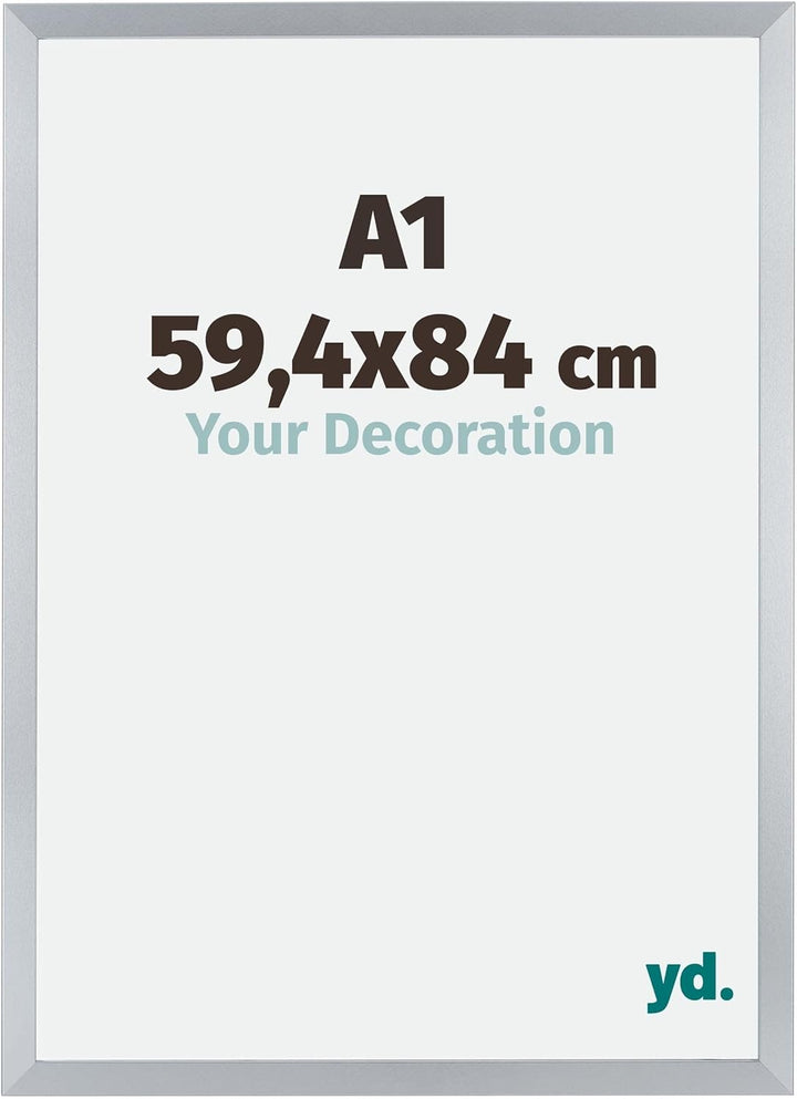 yd. Your Decoration - Bilderrahmen 59,40x84,00 cm - Bilderrahmen aus MDF mit Acrylglas - Antireflex